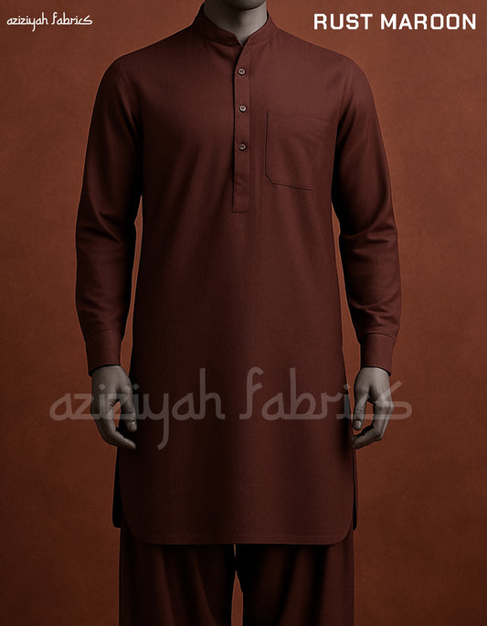 Rust Maroon - Premium Wash & Wear