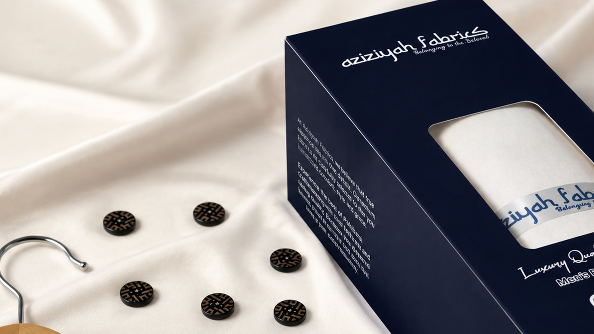 White Wash and wear fabric with premium box packaging